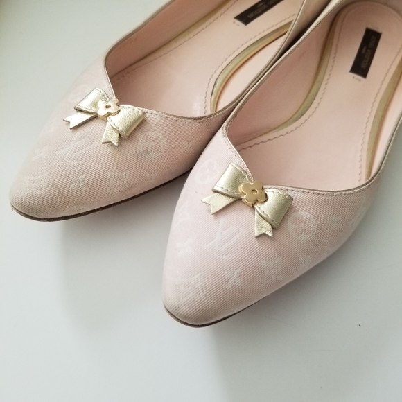 Louis Vuitton Pink Ballet Flats 7.5 US VGUC - Picture 13 of 16